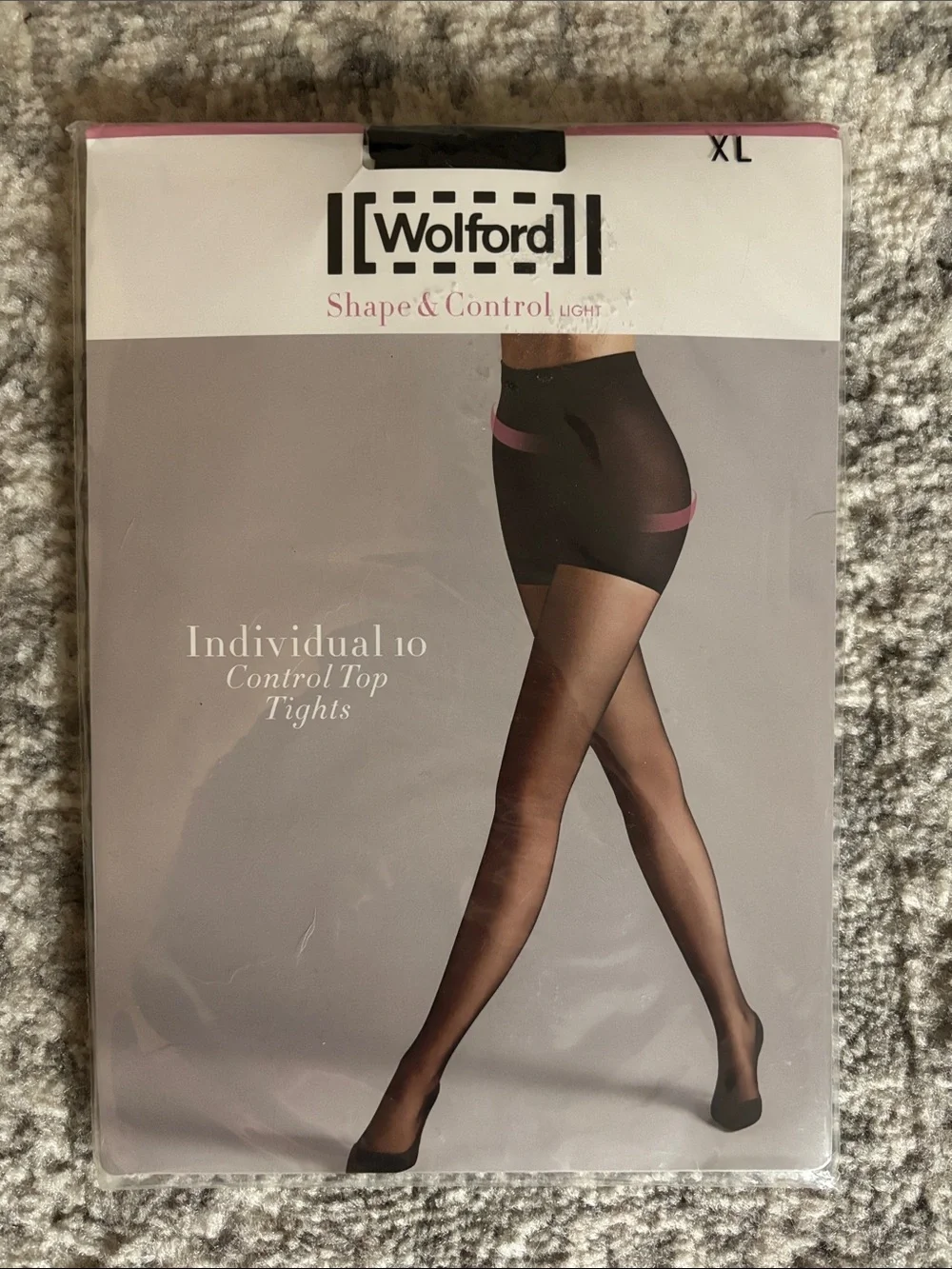 Wolford Shape Control Light Individual 10 Control Top Tights Size XL Black NWT